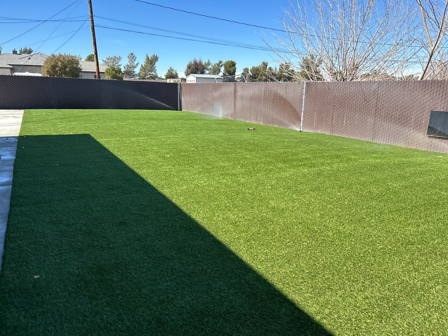 Close-up texture of professionally installed Mighty Turf